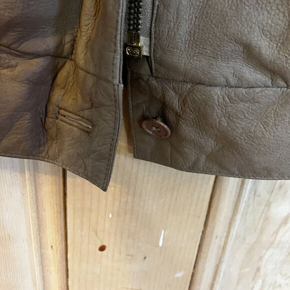 Echtes Womens Lambskin Leather Freiburg West Germany Bomber Jacket Medium SP GDD - Picture 6 of 12